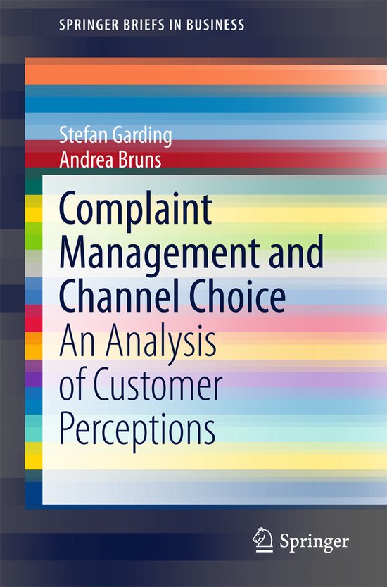 Complaint Management and Channel Choice - cover