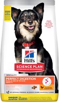Hill's SCIENCE PLAN Perfect Digestion Small&Mini Adult 1+ Hondenvoer met Kip & bruine Rijst 6 kg