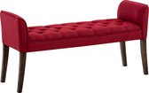 CLP Cleopatra Chaise longue - Stof rood antiek donker