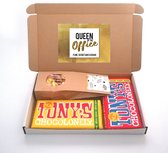 Secretaresse dag cadeau - Collega bedankt - brievenbus cadeau chocolade - Queen of the office