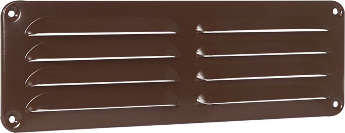 Nedco Aluminium schoepenrooster 300x90 bruin