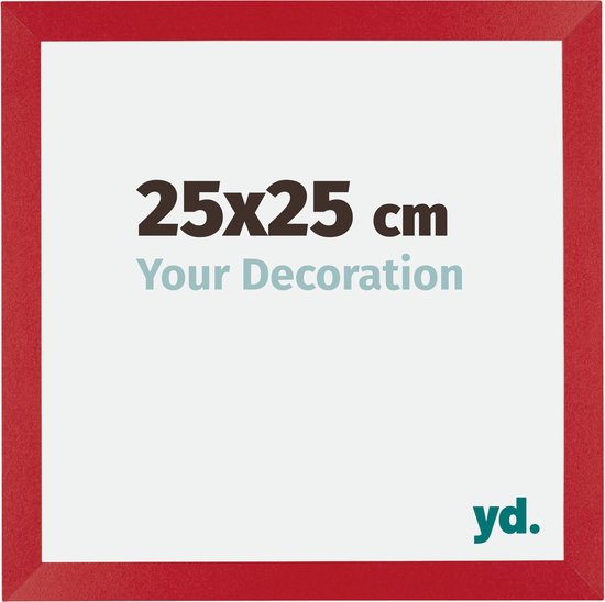Cadre Photo Mura Your Decoration - 25x25cm - Rouge