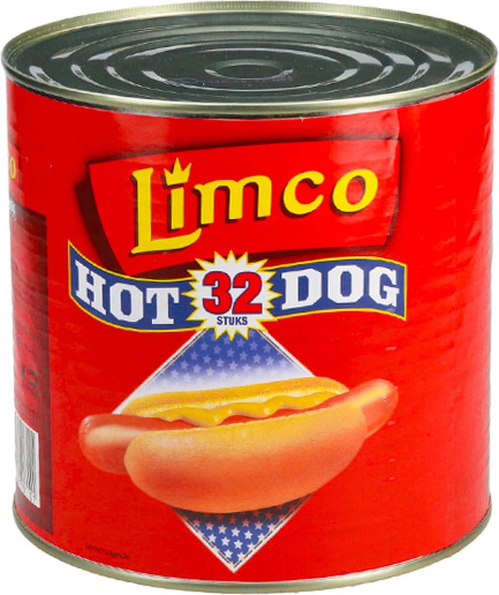 Limco Hotdog in Blik 32 stuks