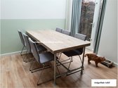Steigerhout tafel-Steigerbuis-200x80