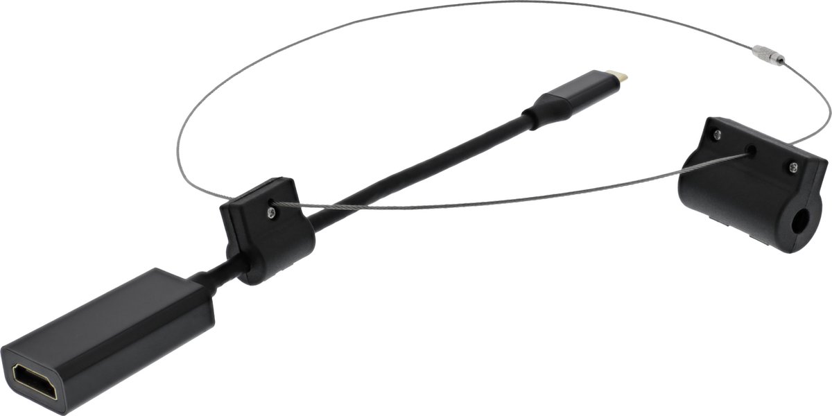 Deltaco HDMI-AR11 Adapter Ring - HDMI 4K naar USB-C - Zwart