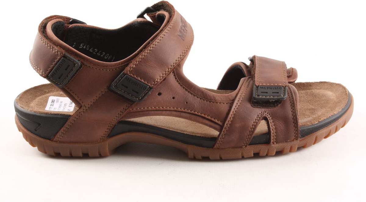 Heren Sandalen Mephisto Brice Pewter Grizzly Bruin