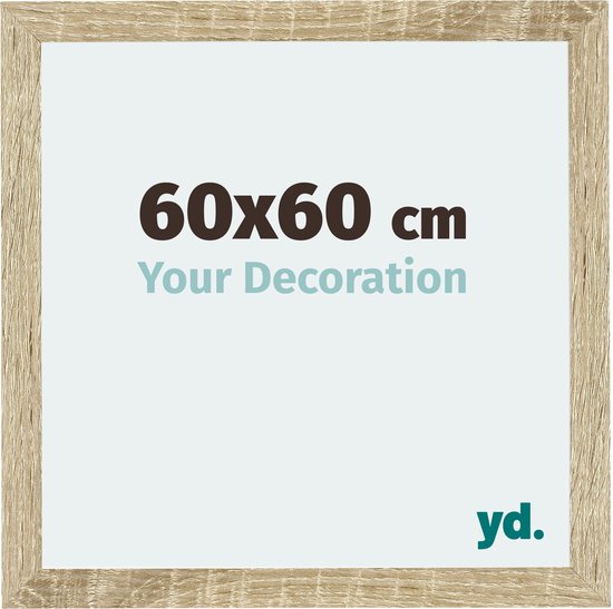Cadre Photo Mura Your Decoration - 60x60cm - Chêne Sonoma