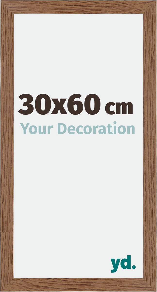 Your Decoration - Fotolijst 30x60 cm - MDF - Eiken Rustiek - Mura