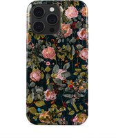 BURGA Telefoonhoesje voor iPhone 15 PRO - Schokbestendige Hardcase Hoesje - Bloomy Garden