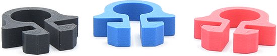 Kabelmanagement Clips voor Sim Rig - Extrusieprofiel 4040 / 4080 / 8020 - Sim Racing Accessoires - Kleur Zwart / 80 - 80 stuks — afbeelding 2
