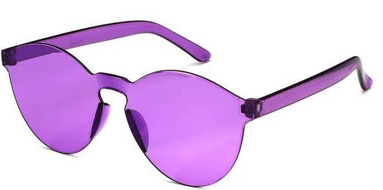 Lunettes de soleil / lunettes rondes Festival - Violet | Plastique / Plastique | Mode Favorite