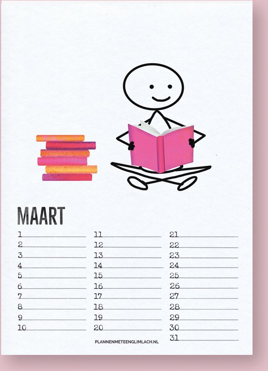 Vrolijke Verjaardagskalender van “Plannen met een glimlach”