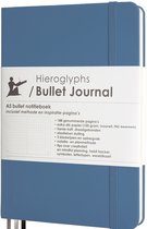 Hieroglyphs Bullet Journal - A5 Notitieboek - 100 Grams Papier - Hardcover Notebook Dotted - met Handleiding en Inspiratie - Nederlands - moederdag cadeautje - Petrol Blue