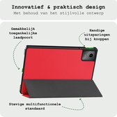 Hoesje Geschikt voor Lenovo Tab M11 Hoes Case Tablet Hoesje Tri-fold Met Screenprotector - Hoes Geschikt voor Lenovo Tab M11 (11 inch) Hoesje Hard Cover Bookcase Hoes - Rood