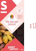 SWEET-SWITCH® - 90% Extra Dark Belgian Chocolate 12 x 100 g