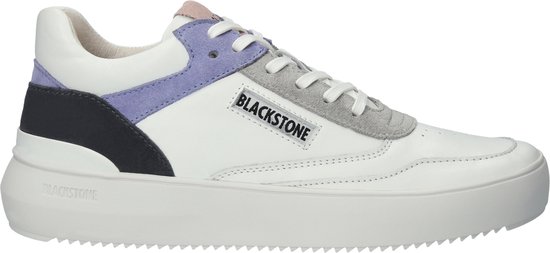 Blackstone Daphne - White Periwinkle - Sneaker (mid) - Vrouw - White - Maat: 41
