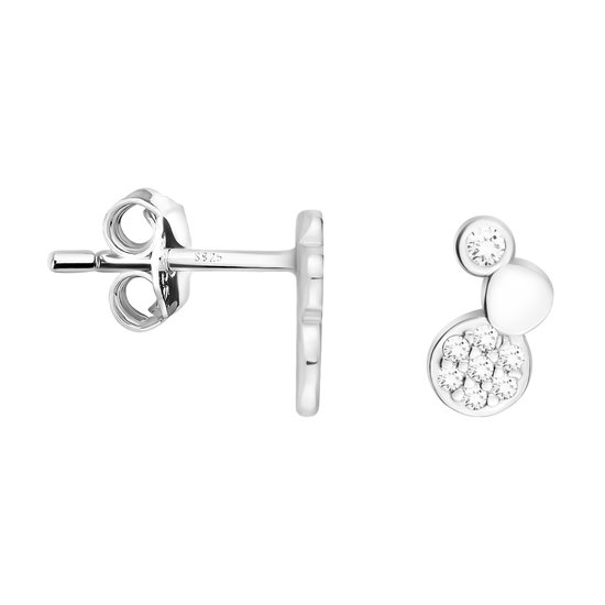 Sofia Milani CIRCLE BALL - Oorbellen - silver/zilverkleurig