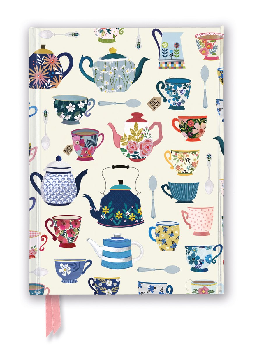 Flame Tree Notebooks- Georgia Breeze: Teapots (Foiled Journal)