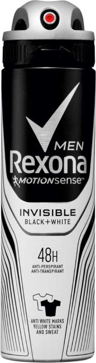 Rexona Men Deodorant Spray Invisible Black & White 150 ml