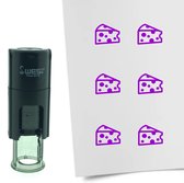 CombiCraft Stempel Kaas 10mm rond - Paarse inkt