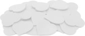 CombiCraft Blanco Plastic munten Hartje Wit - 100 stuks