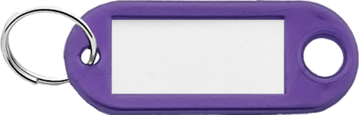 CombiCraft Sleutellabels Paars 55 x 22 mm - 100 stuks