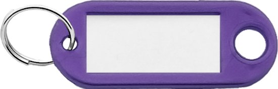 Étiquettes de clé violettes - 100 pièces
