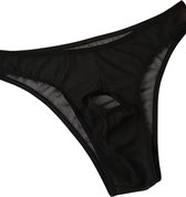 LekkerStout® Sexy Heren String met Open Kruis | Tanga Ondergoed | Comfortabel en Doorschijnend | M/XL