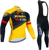Set de vêtements de cyclisme Jumbo Fisma Premium - Chemise de cyclisme - Pantalon de cyclisme - Vêtements de cyclisme respirants - Tenue de cyclisme confortable pour hommes et femmes - Idéal pour les longues distances et un usage professionnel