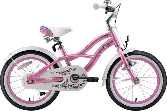 Velo pour enfants Bikestar 16 pouces Cruiser rose bol