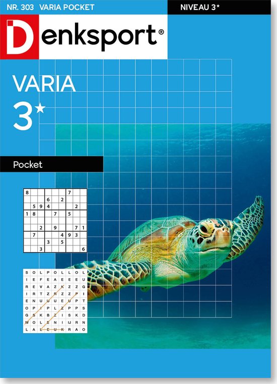 Denksport Puzzelboek Varia 3* pocket, editie 303
