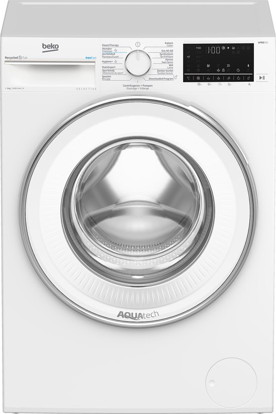 Beko B5WT594108W2 wasmachine Voorlader 9 kg 1400 RPM Wit
