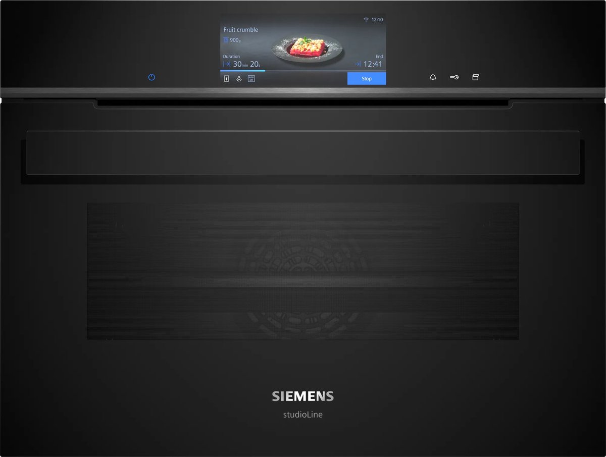 Siemens iQ700 CS958GCB1, Middelmaat, 47 l, Katalytisch + hydrolytisch, 47 l, Zwart, Touch