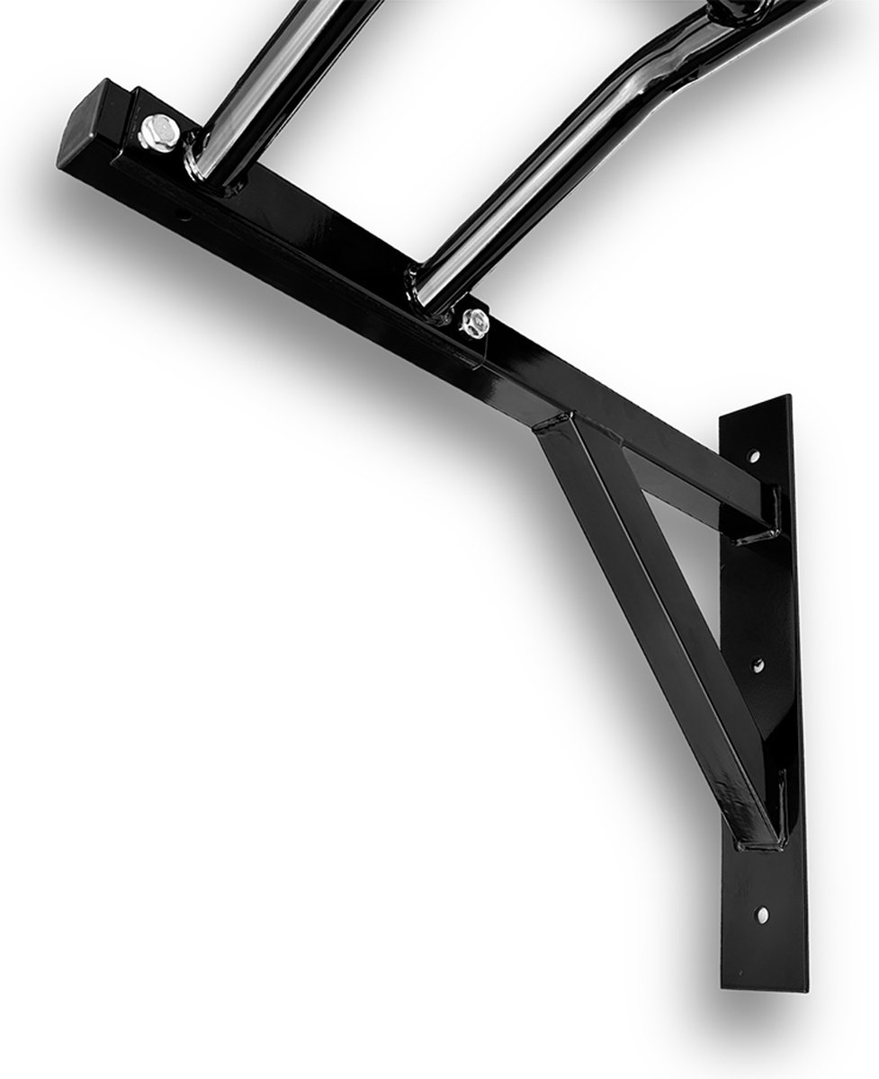 KRAKEN Multi Grip Pull Up Bar Optrekstang - Wandmontage tot 200 kg - Meer dan 10 Greepposities - Poedergecoat Staal 104 cm - Greepdiameter 32 mm - Pull Up, Chin Up, Muscle Up en Leg Raise - Ringen en Banden Ophangen - Montagemateriaal inbegrepen thumbnail 5