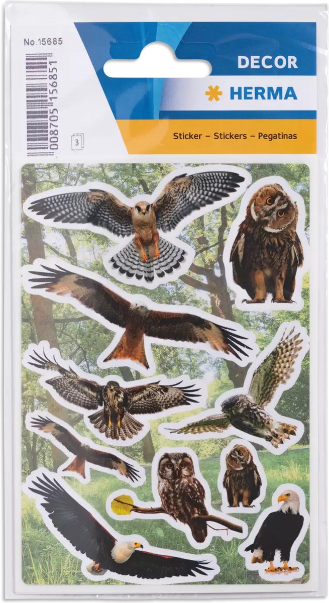 HERMA Stickers Decoratief Roofvogels