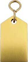 CombiCraft Bercy hotel sleutelhanger goud - 50 x 30 mm - 5 stuks