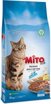 Mito Mix Chicken & Fish - Kattenvoer - 15 kg - Droogvoer Katten