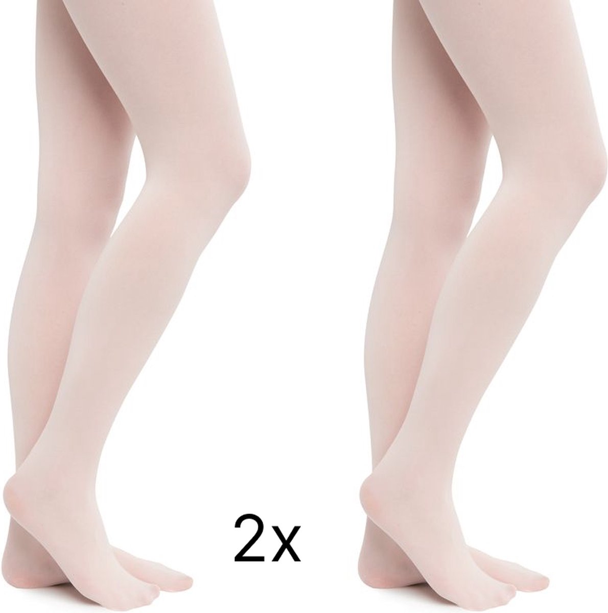 Balletpanty Meisje (2x) - Rumpf 102 Sylvie - Roze Ballet Maillot - 2pack - Maat 104-116 - 4/6 jaar
