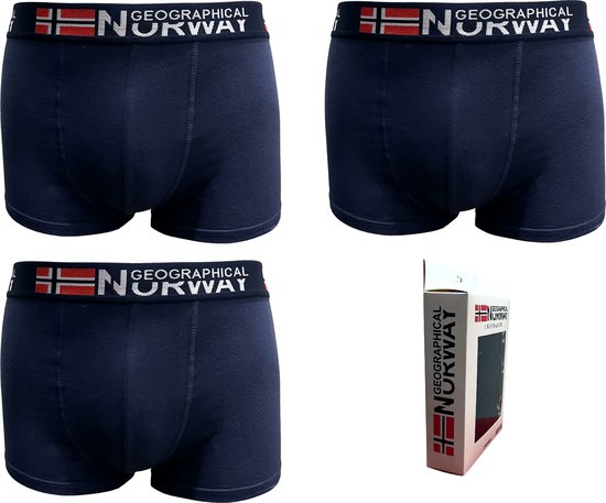 Boxershorts Geographical Norway - Trunks - 3Pack - Maat L - Navy