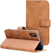 Case2go - Telefoonhoesje geschikt voor Xiaomi Redmi 9A - Wallet Book Case - Met Magnetische Sluiting - Bruin