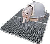 Kattenbakmat met Dubbellaags Ontwerp - Efficiënte Kattenbakvulling Opvang - Gemakkelijk Schoon te Maken - Duurzaam EVA-materiaal - Voor Schone en Hygiënische Kattenbakzone