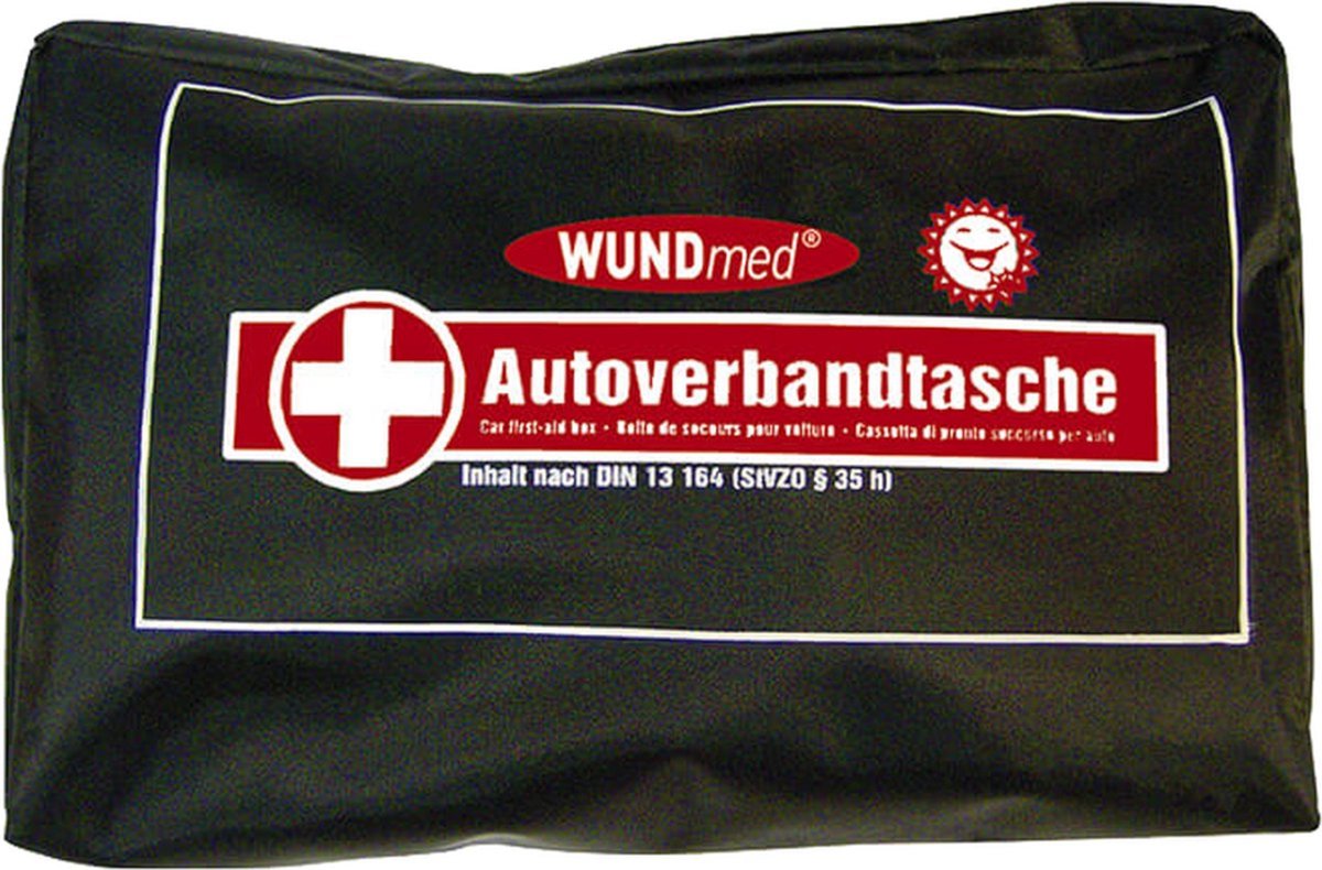 Goedkoopste Wundmed 44-delige Auto verbanddoos - EHBO set in etui - zwart