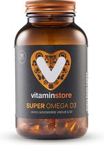 Vitaminstore - Super omega D3 (omega 3) - 60 softgels