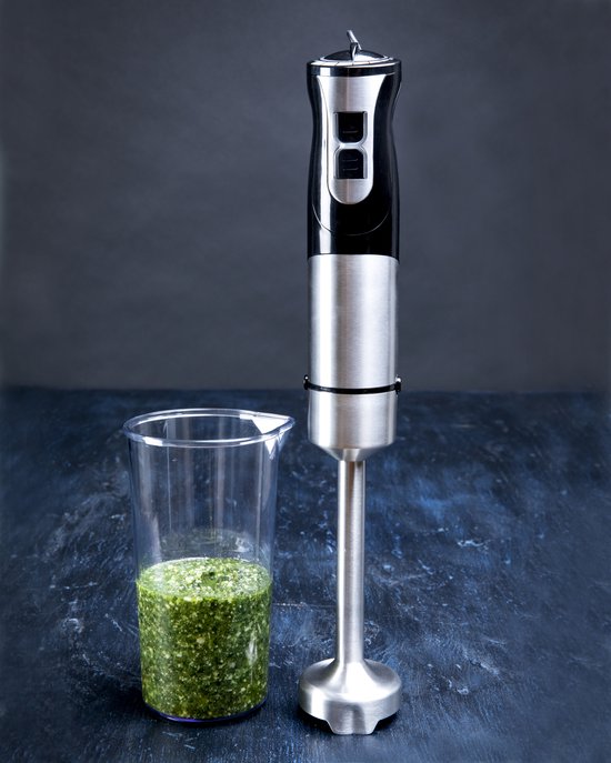 Gastronoma Staafmixer set - 1000W - Hakmolen Garde en Maatbeker - 18210001 - Zwart RVS van Gastronoma — afbeelding 3
