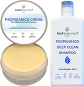 Psoriganics Psoriasis Crème & Deep Clean Shampoo, 100% natuurlijke ingrediënten , Hypoallergeen , Geschikt bij psoriasis en gevoelige huid