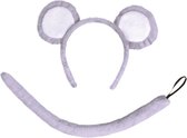 Rubies Set d'habillage souris - oreilles/queue - gris - pour enfants