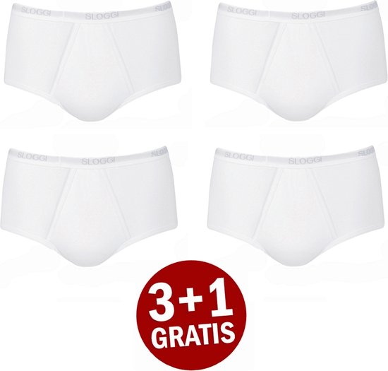 Sloggi - Basic Maxi 4-pack - Wit