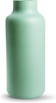 Jodeco Bloemenvaas Gigi - mat groen - eco glas - D14,5 x H35 cm - melkbus vaas