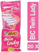 Bic Twin Lady - Wegwerpscheermesjes - 20 x 5 (100) stuks - Voordeelverpakking