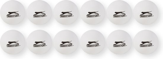 Discountershop Balles de tennis de table Witte pour l'extérieur - Plastique - Diamètre 4 cm - 2x6 pièces - Convient pour le Sport, le Jardin et le Beer Pong